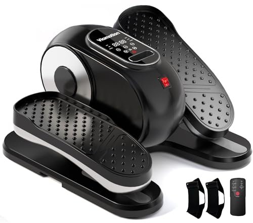 Under Desk Elliptical Machine, Leg Exerciser as Remote...