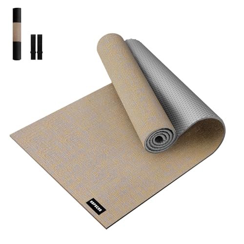 HAPBEAR Extra Large Yoga Mat (84''x30'') - Durable Natural...