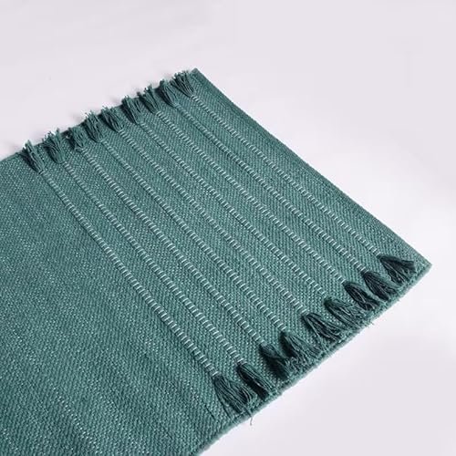 Jaipur art & Rugs Organic Cotton Yoga Mat Non-Slip Thick