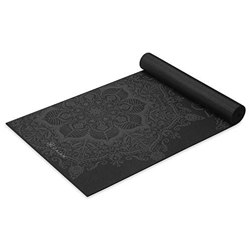Gaiam Yoga Mat Premium Print Extra Thick, Non Slip 6mm