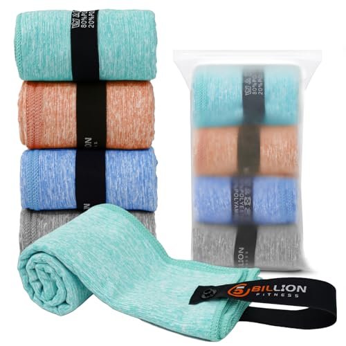 4 Pack Microfiber Towel Quick Dry Set for Gym Travel.
