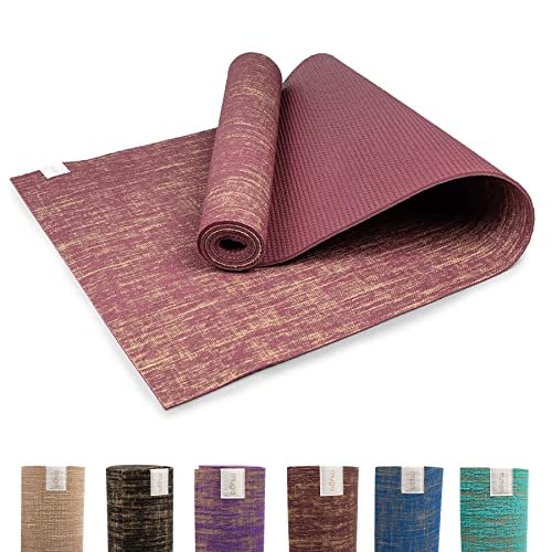 Myga Jute Yoga Mat - High Performance Vegan Eco-Friendly...