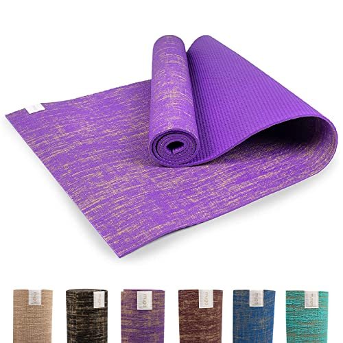 Myga Jute Yoga Mat,High Performance Vegan Floor Exercise...