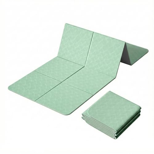 METACHOICE Foldable Yoga Mat 10 mm Thick Extra Wide TPE.