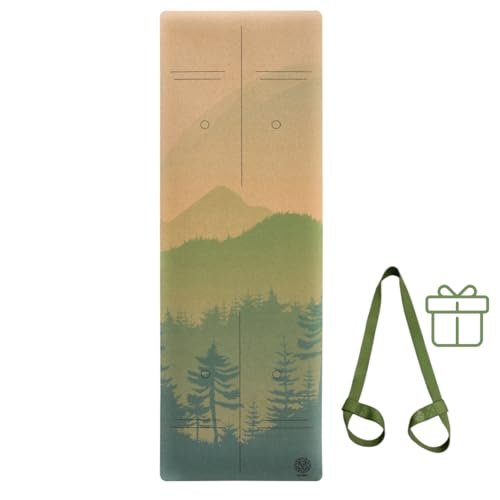 Satori Concept Cork Yoga Mat with Natural Rubber Base, Extra