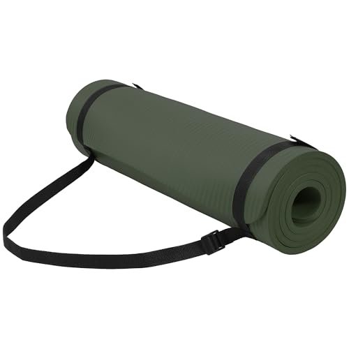 Fitvids 1/2-Inch Thick High Density Foam Exercise Yoga Mat.