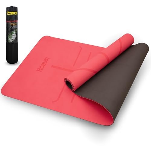 Robust Non-Slip Yoga Mat With Strap, TPE Eco-Friendly...