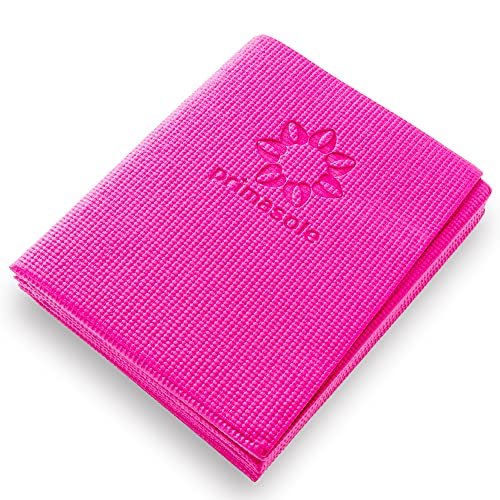 Primasole Folding Travel Yoga Mat Foldable light weight...