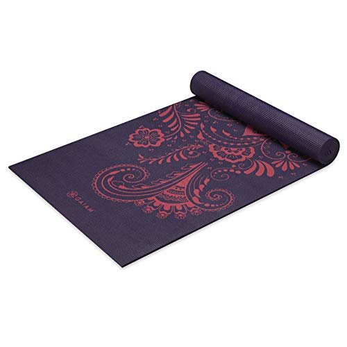 Gaiam Yoga Mat Premium Print Extra Thick Non-Slip 6mm