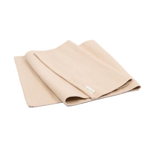 Yogasana Organic Cotton Yoga Mat - Non Slip Hand-Woven.