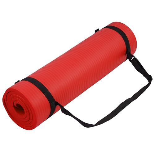 Fitvids 1/2-Inch Thick High Density Foam Exercise Yoga Mat,...