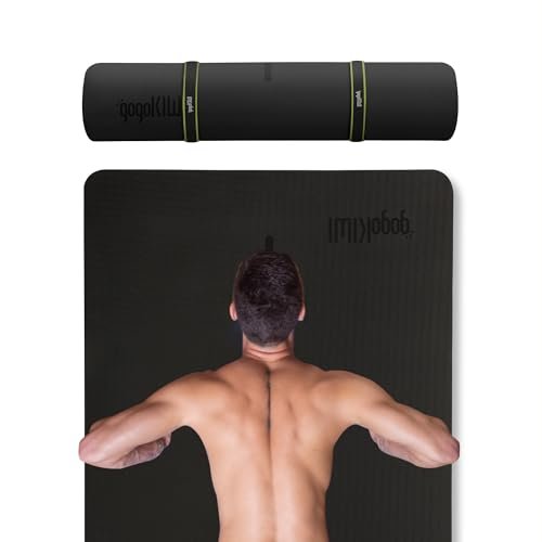 Gogokiwi Extra Wide Yoga Mat for Men Women Non Slip.