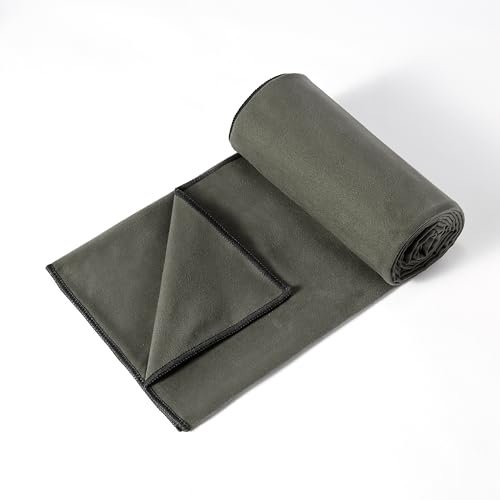 Amazon Basics Hot Yoga Mat Towel, Soft Microfiber, Non-Slip.