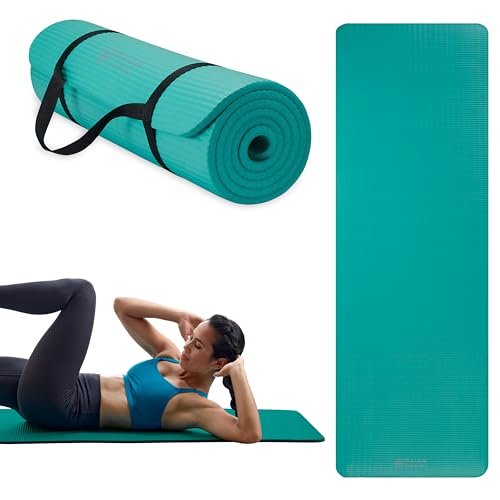 Gaiam Essentials Thick Yoga Mat Fitness & Exercise Mat.
