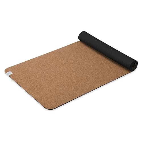 Gaiam Cork Yoga Exercise Mat | Natural Sustainable Cork...