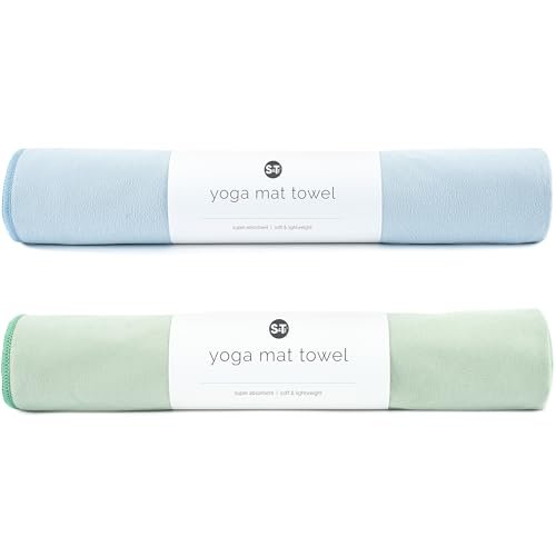 S&T INC. Yoga Mat Towel, Quick Dry, Soft Microfiber.