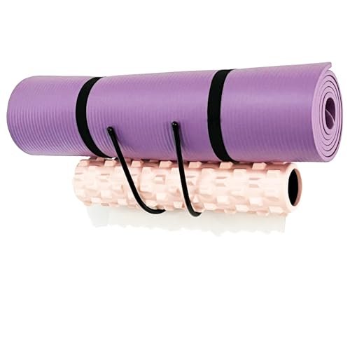 Upgraded large Yoga Mat Holder Wall Mount, Metal Storage...