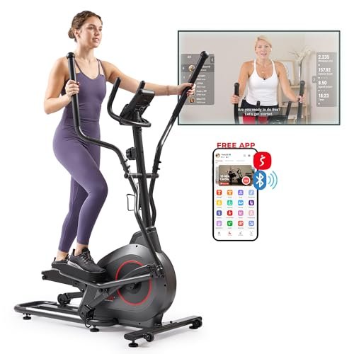 Sunny Health & Fitness Upright Elliptical Exercise Machine...