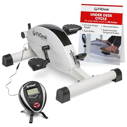 FitDesk Under Desk Cycle, Magnetic Pedal Exerciser for...
