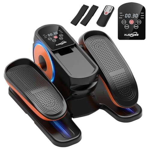 Under Desk Elliptical Machine, Portable 2-in-1 Ellipse Leg...