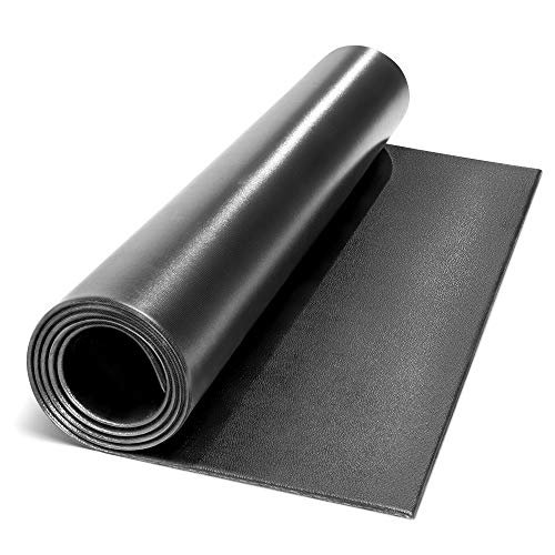 Marcy Fitness Equipment Mat and Floor Protector, Black.