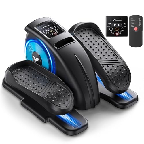 MERACH Under Desk Elliptical Machine, Leg Exerciser...