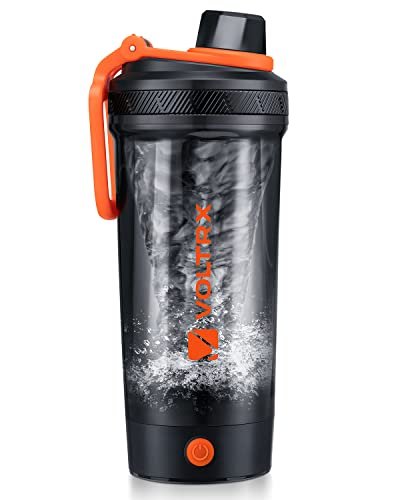 VOLTRX Electric Protein Shaker Bottle - USB Rechargeable...