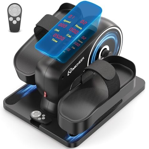 ANCHEER Under Desk Elliptical Machine, 2-in-1 Mini Exercise...