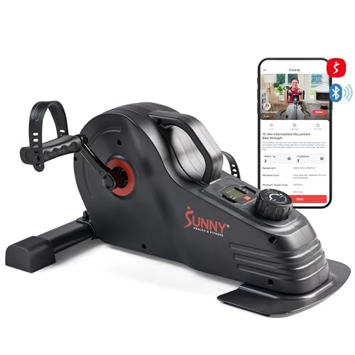 Sunny Health & Fitness Dual-Function Under-Desk Mini Bike...