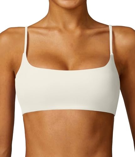 Comper Women's Sports Bra with Thin Straps Stretchy...