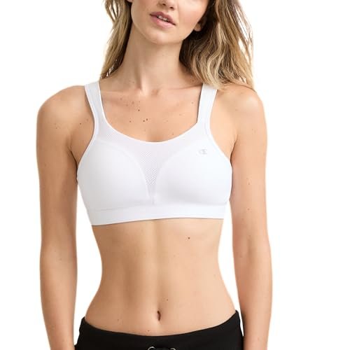 Champion womens Full Support Sports Bra, White, 38DD US