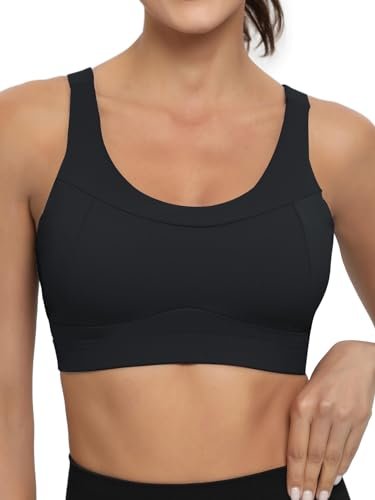 RUNNING GIRL High Impact Sports Bras for Women Workout Crop