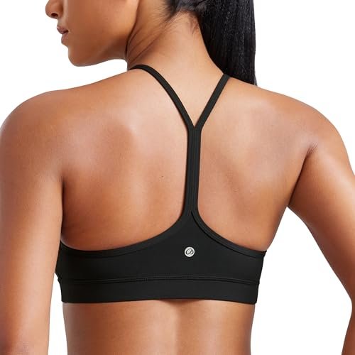 CRZ YOGA Butterluxe Womens Y Back Sports Bra Padded Low