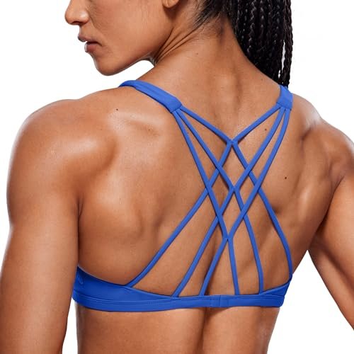 CRZ YOGA Naked Feeling Cross Back Sports Bra Women Medium.