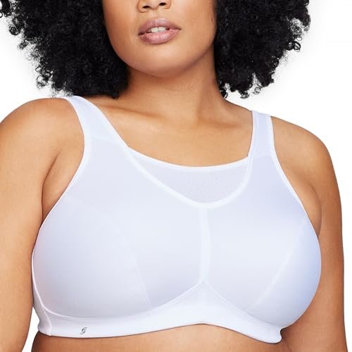 Full Figure Plus Size No-Bounce Camisole Sports Bra Wirefree