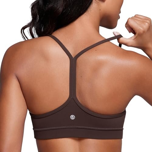 CRZ YOGA Butterluxe Y Back Sports Bras for Women.