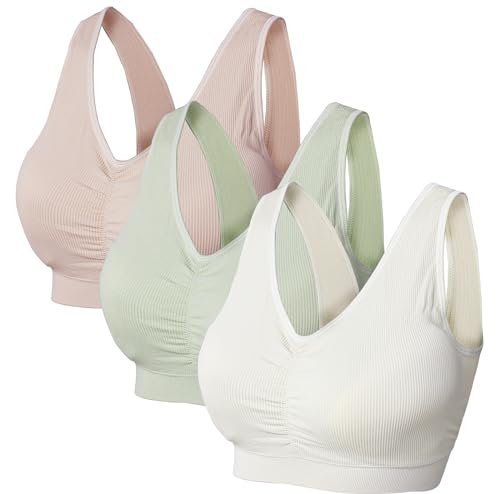 Cabales Women's Seamless Bras for Yoga Fitness Running...