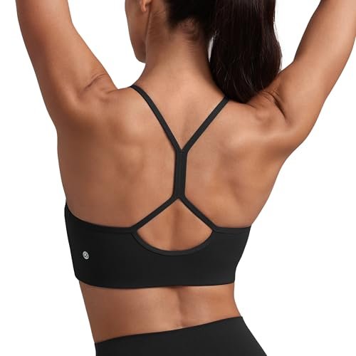 CRZ YOGA Butterluxe Womens High Neck Y Back Sports Bra