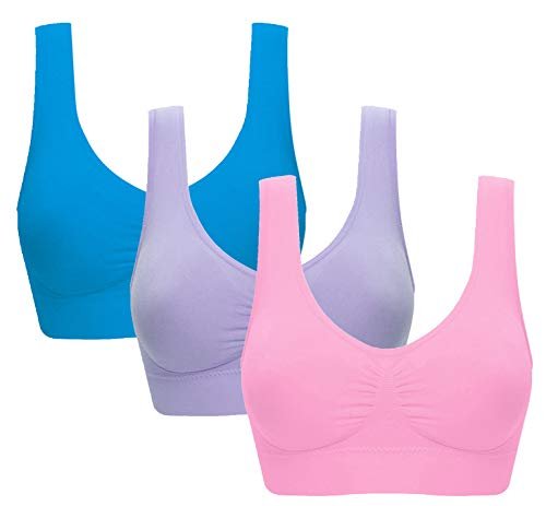 Women's Comfort Workout Sports Bra Low-Impact Activity...