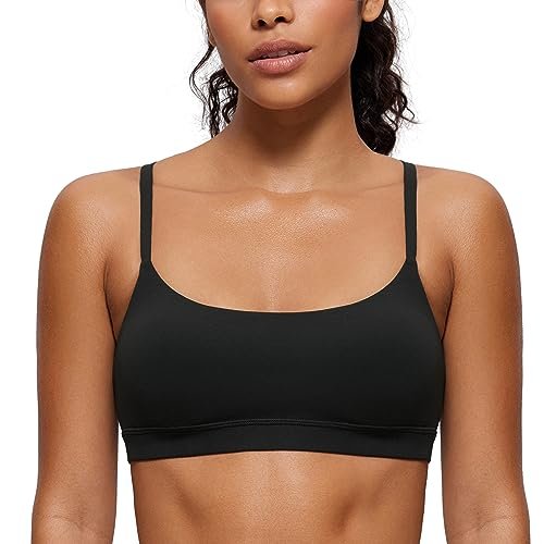 CRZ YOGA Butterluxe Adjustable Spaghetti Strap Sports Bras...
