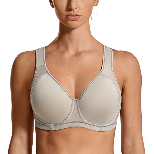 SYROKAN High Impact Sports Bras for Women Support Underwire...