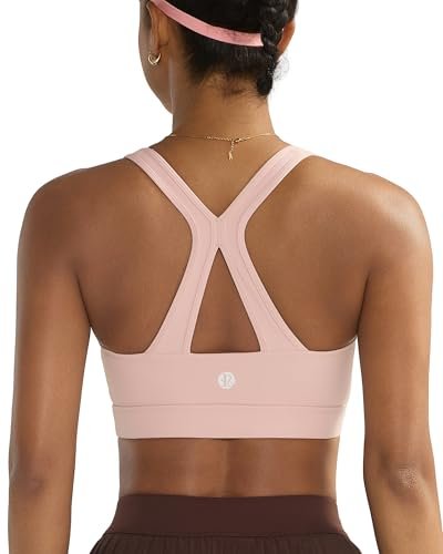 RUNNING GIRL Sports Bras for Women High Impact V-Neck...