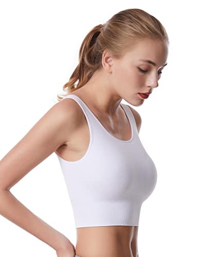 SPRIMEMONG Women's Light Support Sport Bra-Seamless Yoga...