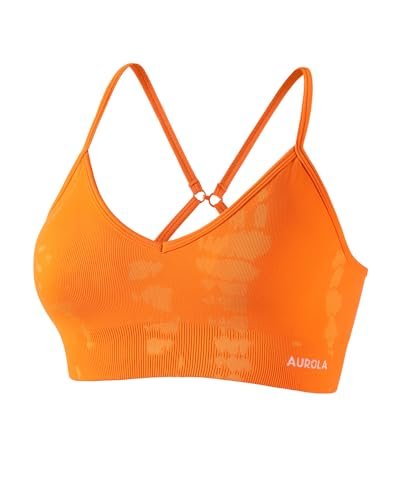AUROLA Serpent Seamless Sports Bras for Women,Backless...