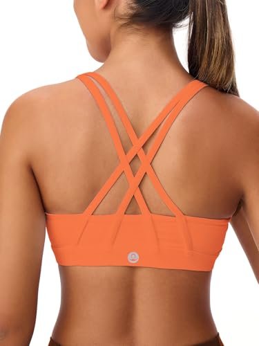 Omwilddo Women's Strappy Sports Bras Light Compression Crop...