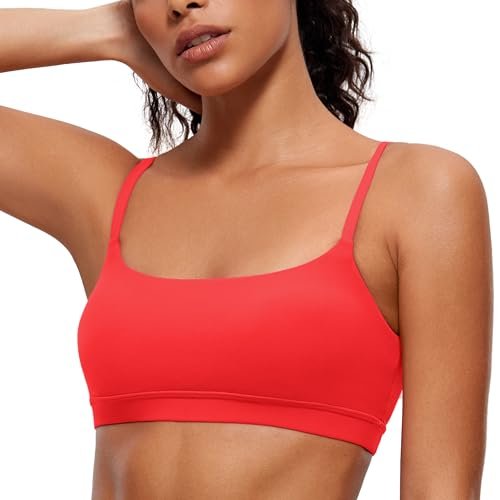 CRZ YOGA Butterluxe Adjustable Spaghetti Strap Sports Bras...