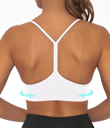 Y Back Sports Bra for Women Low Impact Racerback Workout