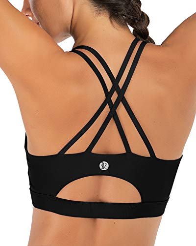 RUNNING GIRL Sports Bras for Women,Strappy Back Padded Plus...