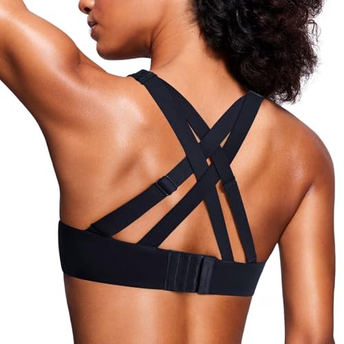 SYROKAN Power On Sports Bra for Women High Support.