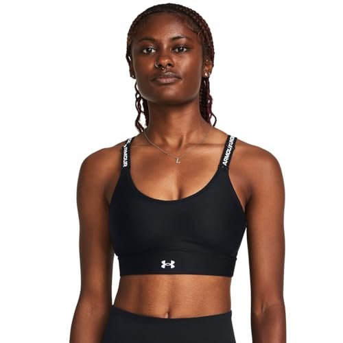Under Armour Womens Infinity Mid Impact Sports Bra Black...